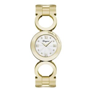 Salvatore Ferragamo Gancino Bracelet Watch Gold Womens [NWT]